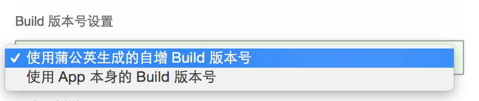 Build版本号设置